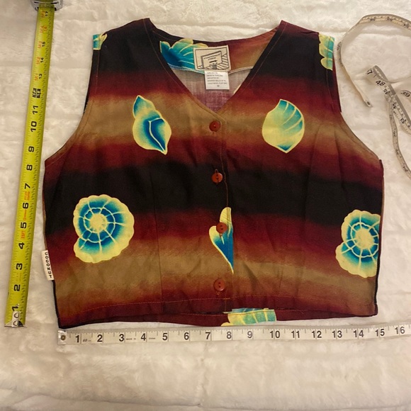 Coconut Pier Top & Wrap Skirt Set  Sz M ,Crop Top & Sarong Skirt NWOT - Picture 8 of 13